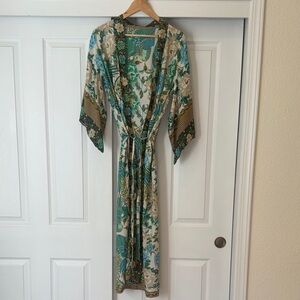 Floral Peacock Kimono